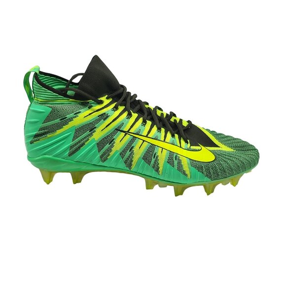 Nike Alpha Menace Elite Football Shoes US 18 Green Yellow‎ Cleats 871519 337 - Picture 1 of 9